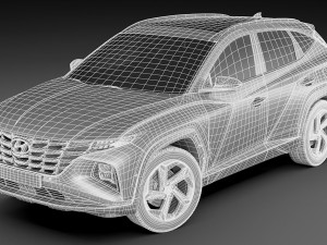 hyundai tucson 2021 3D 模型