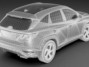 hyundai tucson 2021 3D 模型