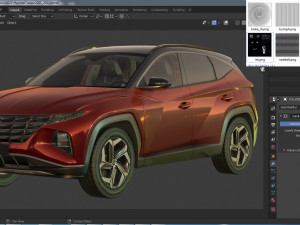 hyundai tucson 2021 3D 模型