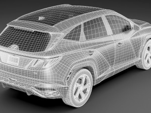 hyundai tucson 2021 us Modelo 3D