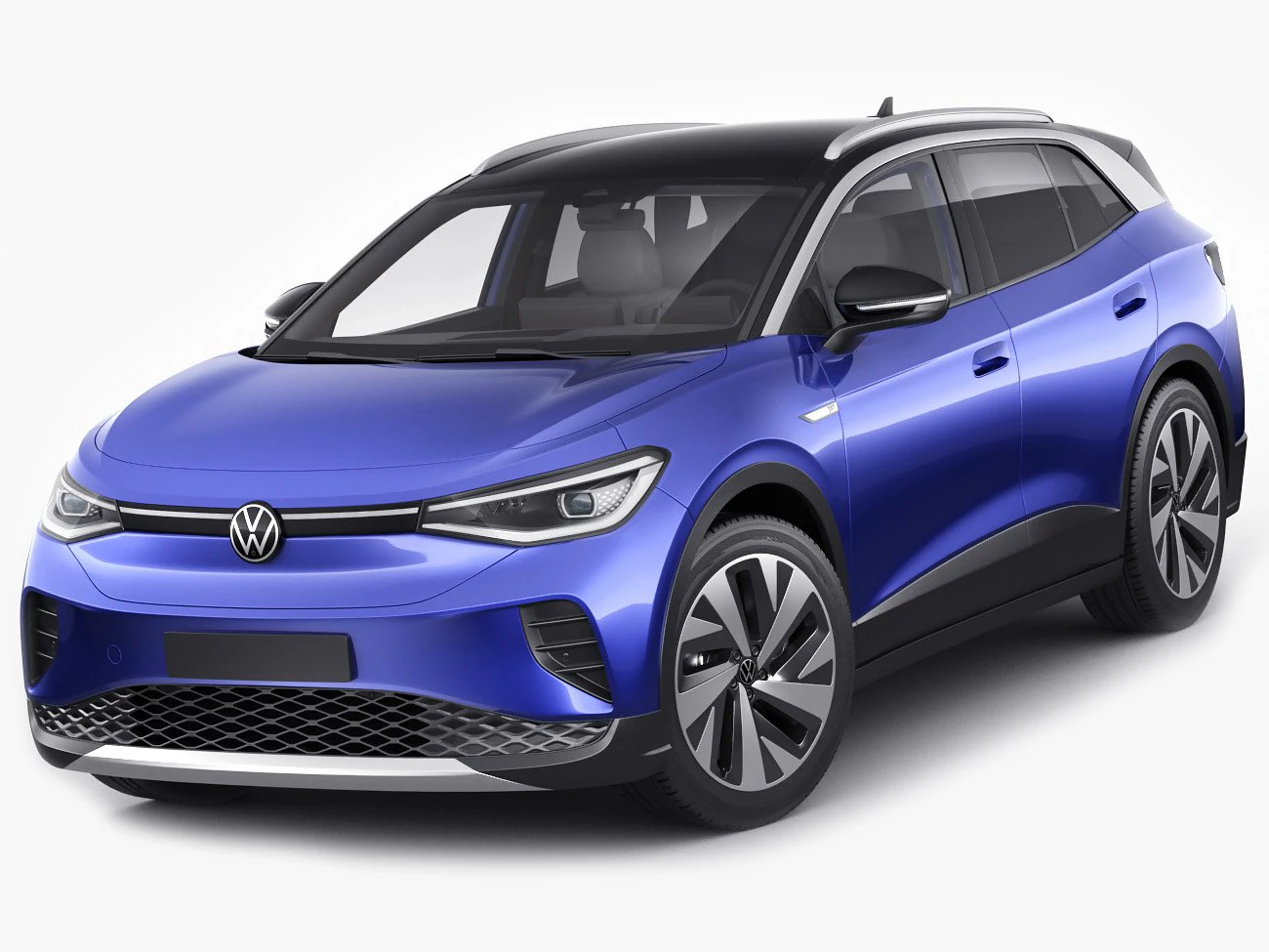 volkswagen id4 2021 3D Model .c4d .max .obj .3ds .fbx .stl .blend 