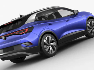 volkswagen id4 2021 3D Model