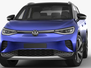 volkswagen id4 2021 3D Model