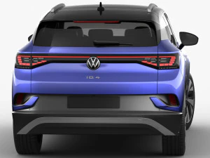 volkswagen id4 2021 3D Model