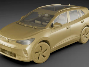 volkswagen id4 2021 3D Model