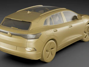 volkswagen id4 2021 3D Model