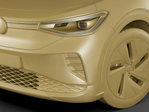 volkswagen id4 2021 3D Model