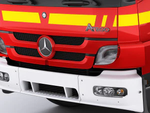 fire truck mercedes atego 3D Model