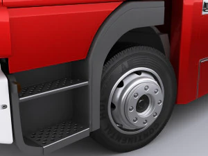 fire truck mercedes atego 3D Model
