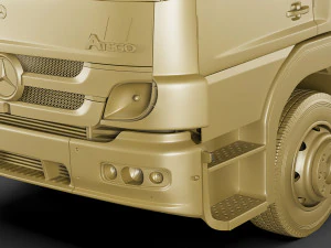 fire truck mercedes atego 3D Model