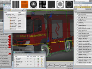 fire truck mercedes atego 3D Model
