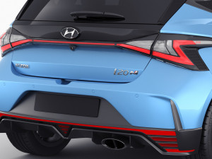 hyundai i20 n 2021 Modelo 3D