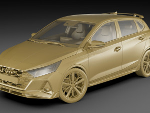 hyundai i20 n 2021 Modelo 3D