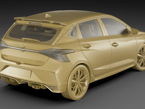 hyundai i20 n 2021 Modelo 3D