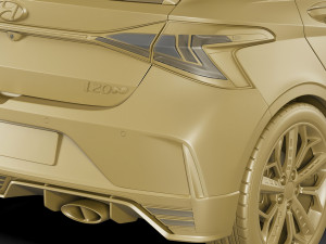 hyundai i20 n 2021 Modelo 3D