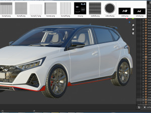 hyundai i20 n 2021 Modelo 3D