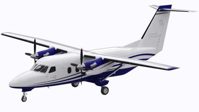cessna 408 skycourier Modelo 3D .c4d .max .obj .3ds .fbx .stl .blend 