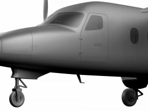 cessna 408 correo a&eacute;reo Modelo 3D
