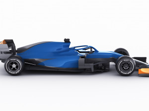 generic f1 racing car Model 3D