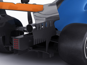 generic f1 racing car Model 3D