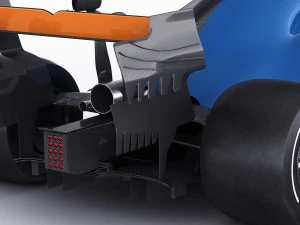 generic f1 racing car 3D Model