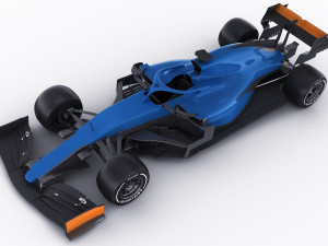 generic f1 racing car Model 3D