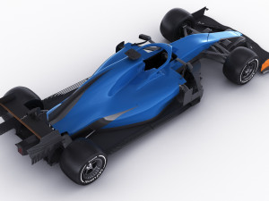 generic f1 racing car Model 3D