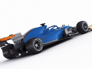 generic f1 racing car Model 3D