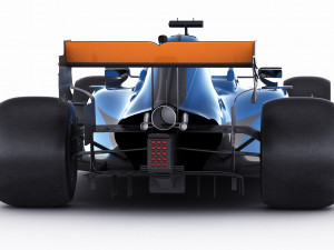 generic f1 racing car Model 3D