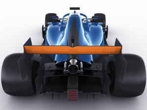 generic f1 racing car Model 3D