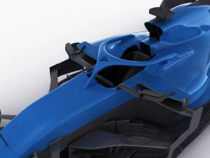 generic f1 racing car 3D Model