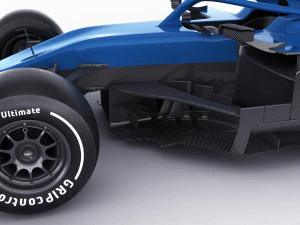 generic f1 racing car 3D Model