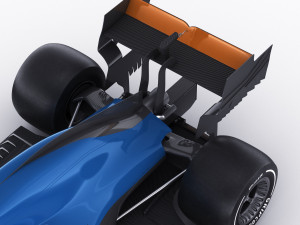generic f1 racing car Model 3D