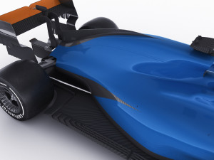 generic f1 racing car Model 3D