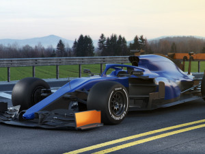 generic f1 racing car Model 3D