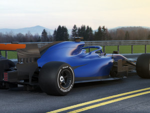 generic f1 racing car Model 3D