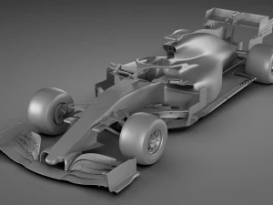 generic f1 racing car 3D Model