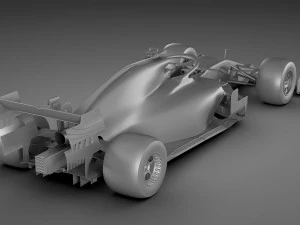 generic f1 racing car 3D Model