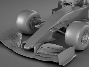 generic f1 racing car 3D Model