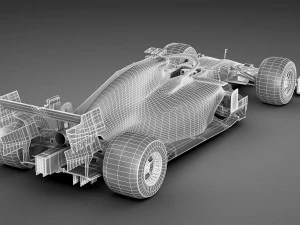 generic f1 racing car 3D Model