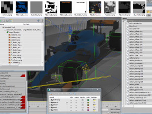generic f1 racing car Model 3D