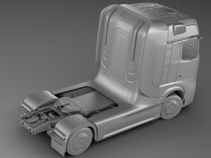 mercedes-benz genh2 truck 3D-Modell