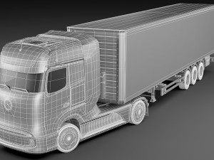 mercedes-benz genh2 truck 3D-Modell