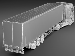 mercedes-benz genh2 truck 3D-Modell