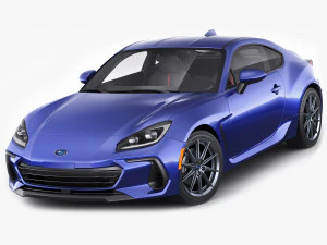 Subaru BRZ 2021 mit Innenausstattung 3D Modell