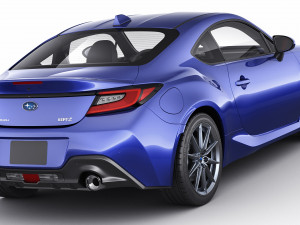 subaru brz 2021 with interior Modelo 3D