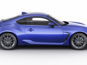 subaru brz 2021 with interior 3D Model