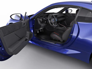 subaru brz 2021 with interior 3D Model