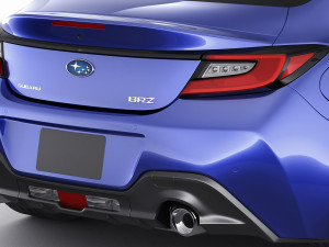 subaru brz 2021 with interior Modelo 3D