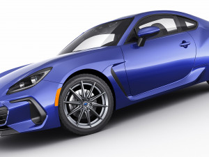 subaru brz 2021 with interior Modelo 3D